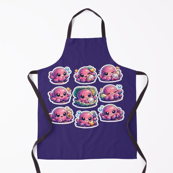 Item preview, Premium Kawaii Octopus Sticker Sheet designed and sold by KrishAuraa.