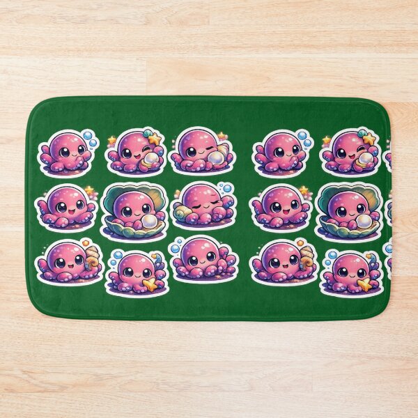 Item preview, Premium Kawaii Octopus Sticker Sheet designed and sold by KrishAuraa.