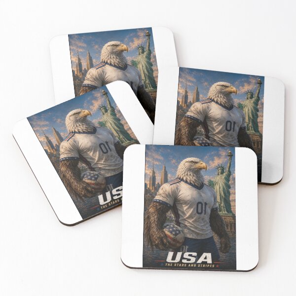Item preview, USA Eagle Warrior Fantasy Football Art | American Fan Design designed and sold by Adham2001.