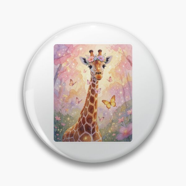 Item preview, Butterfly Giraffe | Cute Whimsical Fantasy Animal designed and sold by AillustriaAK.