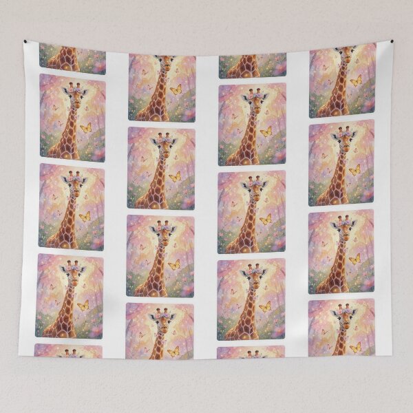 Item preview, Butterfly Giraffe | Cute Whimsical Fantasy Animal designed and sold by AillustriaAK.