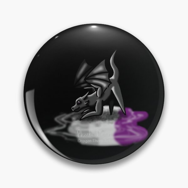 Item preview, Black Asexual Pride Puddle Dragon designed and sold by dragonthorn-art.