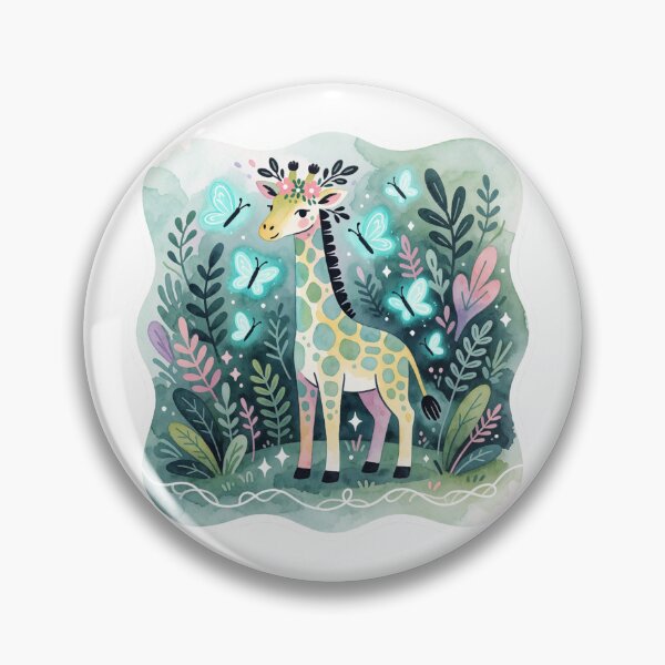 Item preview, Butterfly Giraffe | Cute Whimsical Fantasy Animal designed and sold by AillustriaAK.