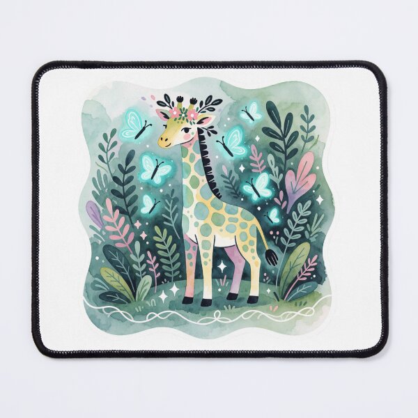 Item preview, Butterfly Giraffe | Cute Whimsical Fantasy Animal designed and sold by AillustriaAK.