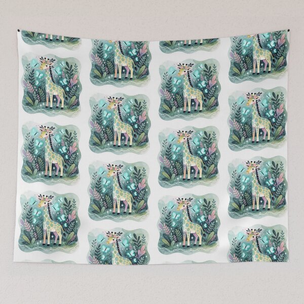 Item preview, Butterfly Giraffe | Cute Whimsical Fantasy Animal designed and sold by AillustriaAK.