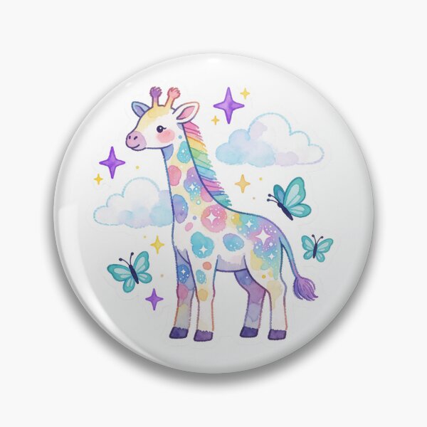 Item preview, Butterfly Giraffe | Cute Whimsical Fantasy Animal designed and sold by AillustriaAK.