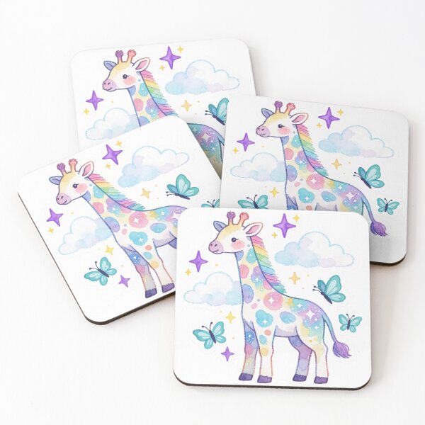 Item preview, Butterfly Giraffe | Cute Whimsical Fantasy Animal designed and sold by AillustriaAK.