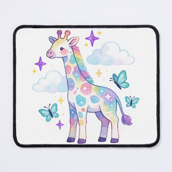 Item preview, Butterfly Giraffe | Cute Whimsical Fantasy Animal designed and sold by AillustriaAK.