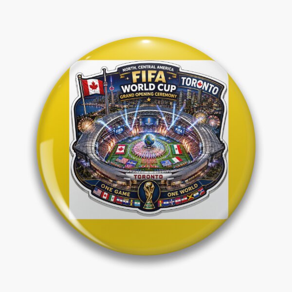 Item preview,  Toronto FIFA World Cup 2026 Grand Opening Ceremony 3D Label   designed and sold by PaintMeWorld.