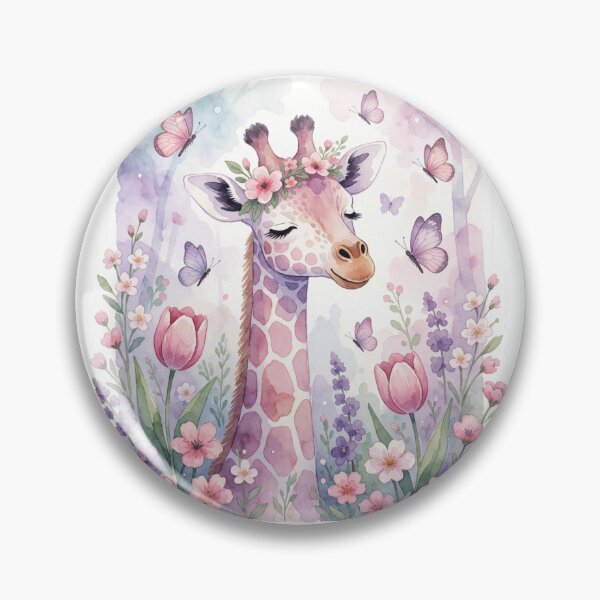 Item preview, Butterfly Giraffe | Cute Whimsical Fantasy Animal designed and sold by AillustriaAK.