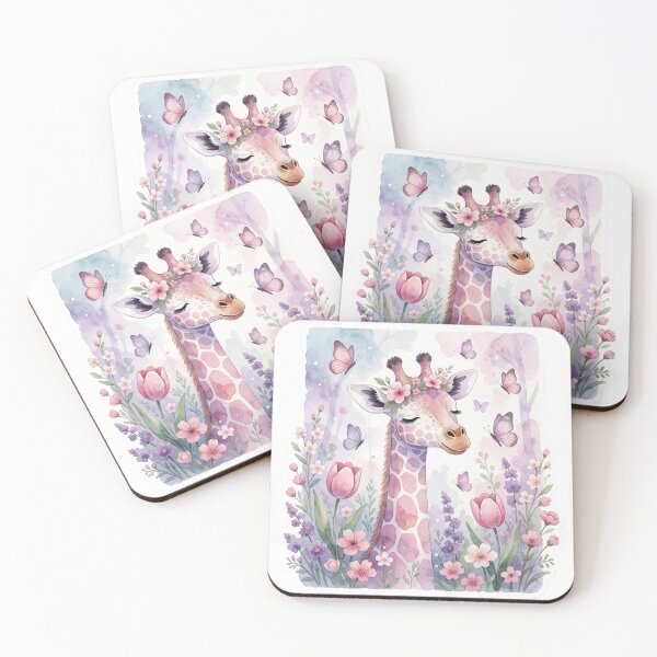 Item preview, Butterfly Giraffe | Cute Whimsical Fantasy Animal designed and sold by AillustriaAK.