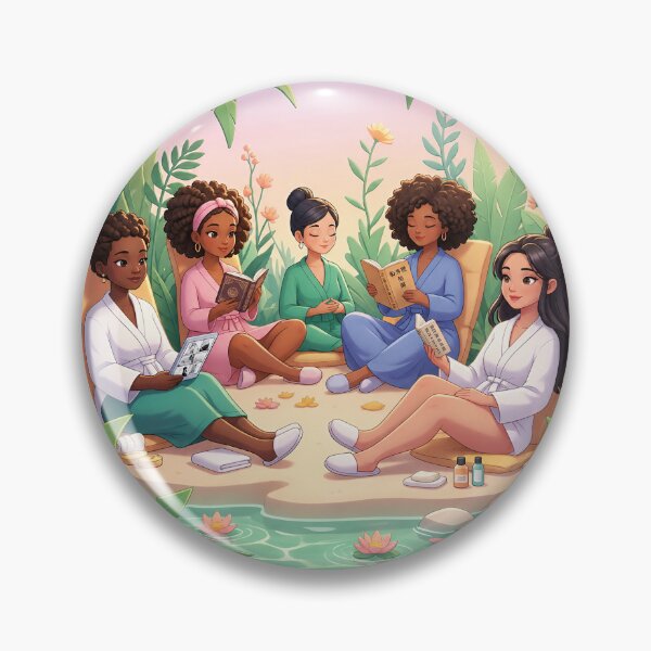 Item preview, A Group of Ladies Relaxing in Beautiful Summer designed and sold by Pim-Crystal.