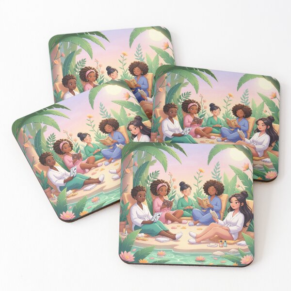 Item preview, A Group of Ladies Relaxing in Beautiful Summer designed and sold by Pim-Crystal.