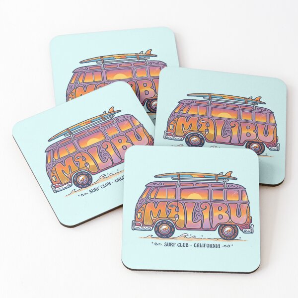 Item preview, Malibu – Groovy Coastal Word Design designed and sold by Sea Gem.