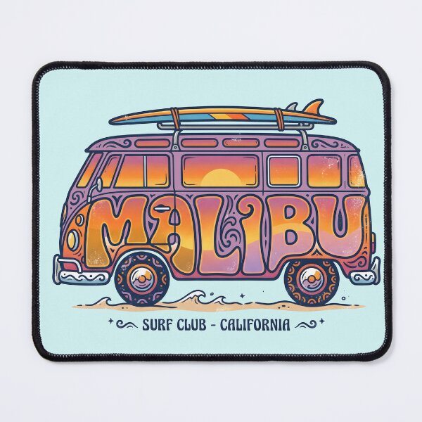 Item preview, Malibu – Groovy Coastal Word Design designed and sold by Sea Gem.