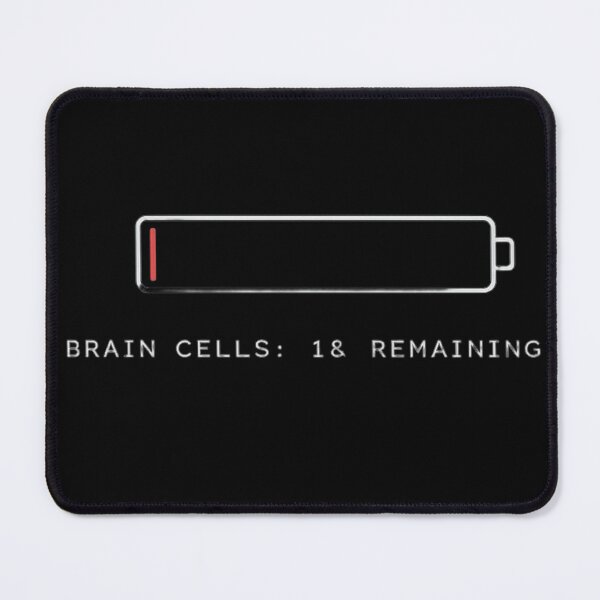 Item preview, Brain Cells 1 Percent Battery Tech Burnout designed and sold by PixelPublishing.