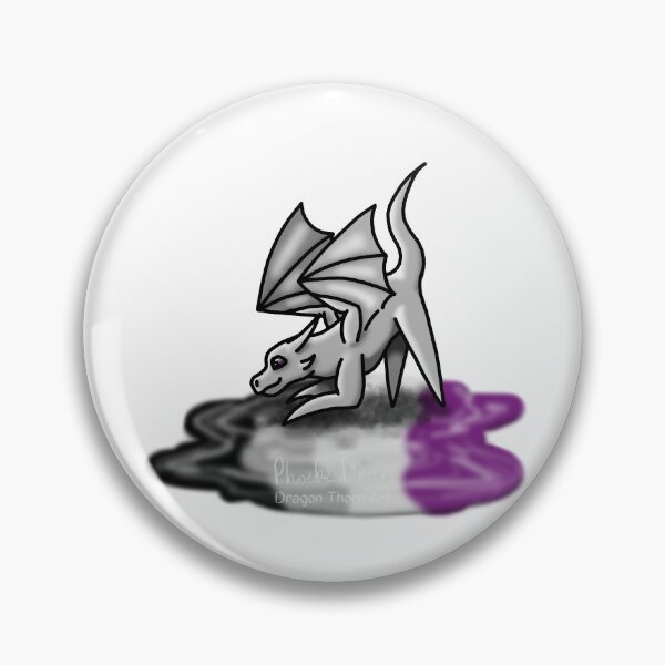 Item preview, White Asexual Pride Puddle Dragon designed and sold by dragonthorn-art.