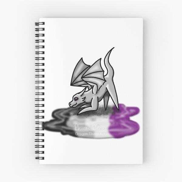 Item preview, White Asexual Pride Puddle Dragon designed and sold by dragonthorn-art.