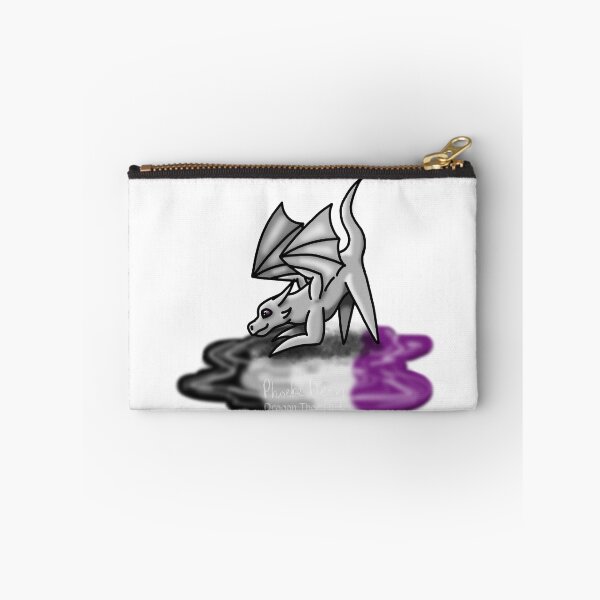 Item preview, White Asexual Pride Puddle Dragon designed and sold by dragonthorn-art.