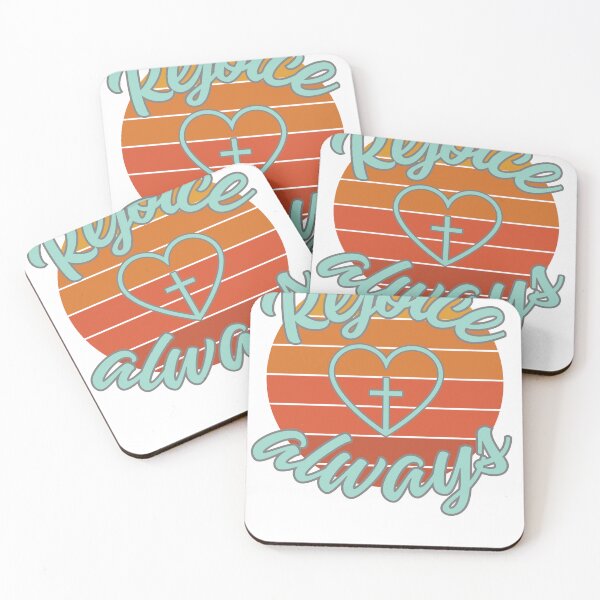 Item preview, Rejoice Always Christian Heart designed and sold by DESIGN BODEGA.
