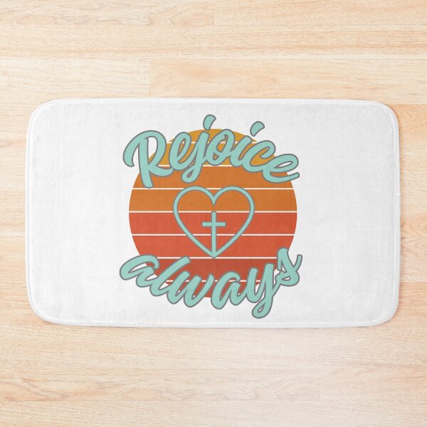 Item preview, Rejoice Always Christian Heart designed and sold by DESIGN BODEGA.