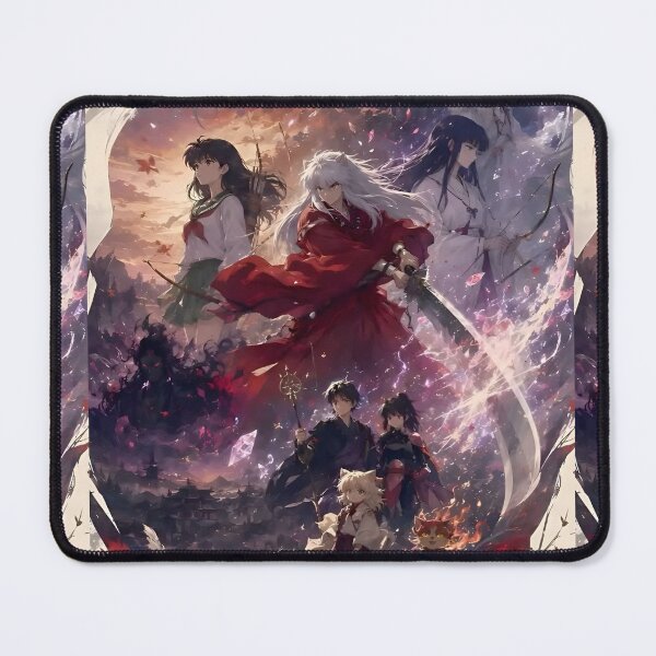 Item preview, Inuyasha Anime Fantasy Collage Poster | Kagome Sesshomaru Kikyo Shippo Japanese Yokai Art Print | Epic Manga Wall Decor designed and sold by Dyan4.