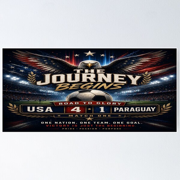 Item preview, Road to Glory Soccer Match USA The Journey Begins  designed and sold by BrickByDream.