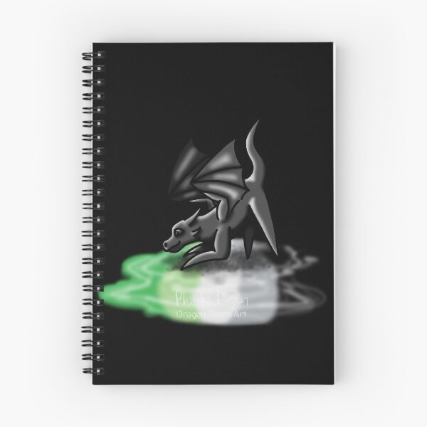 Item preview, Black Aromantic Pride Puddle Dragon designed and sold by dragonthorn-art.