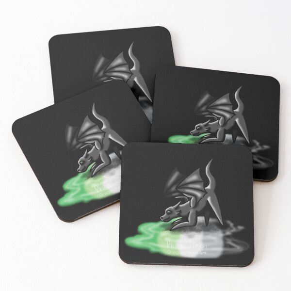 Item preview, Black Aromantic Pride Puddle Dragon designed and sold by dragonthorn-art.