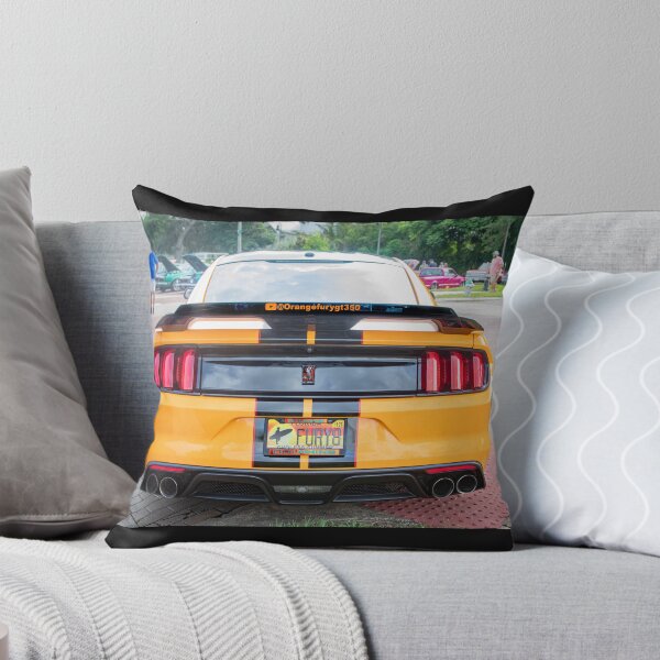Item preview, 2020 Ford Shelby Mustang GT350 Twister Orange Muscle Car 3/4 Profile Art designed and sold by RichFrancoCars.