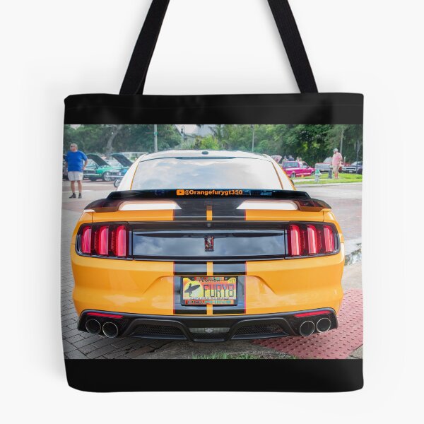 Item preview, 2020 Ford Shelby Mustang GT350 Twister Orange Muscle Car 3/4 Profile Art designed and sold by RichFrancoCars.