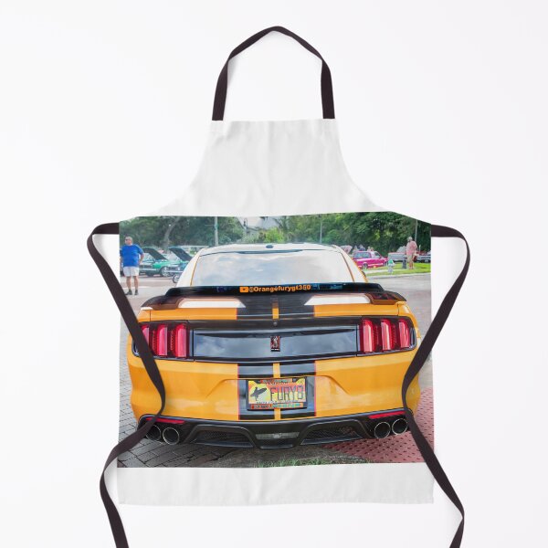 Item preview, 2020 Ford Shelby Mustang GT350 Twister Orange Muscle Car 3/4 Profile Art designed and sold by RichFrancoCars.