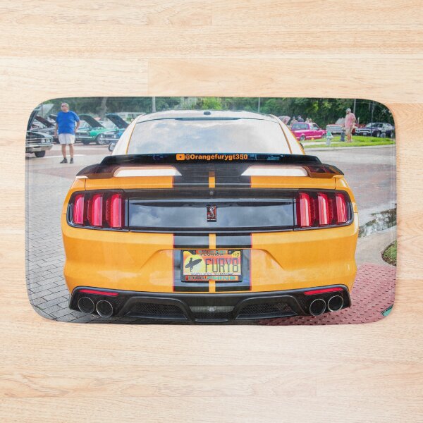 Item preview, 2020 Ford Shelby Mustang GT350 Twister Orange Muscle Car 3/4 Profile Art designed and sold by RichFrancoCars.