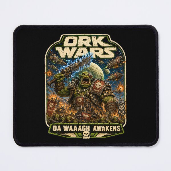 Item preview, ORK WARS – Da Waaagh Awakens Space Opera Parody designed and sold by Forged in the Warp.