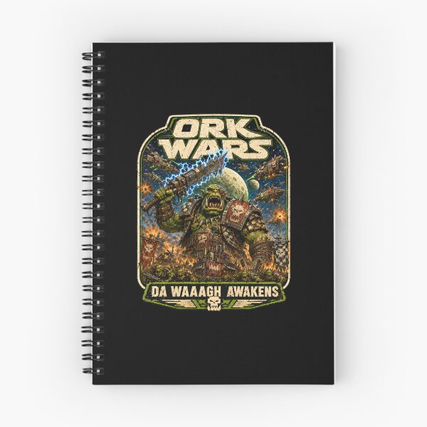 Item preview, ORK WARS – Da Waaagh Awakens Space Opera Parody designed and sold by Forged in the Warp.