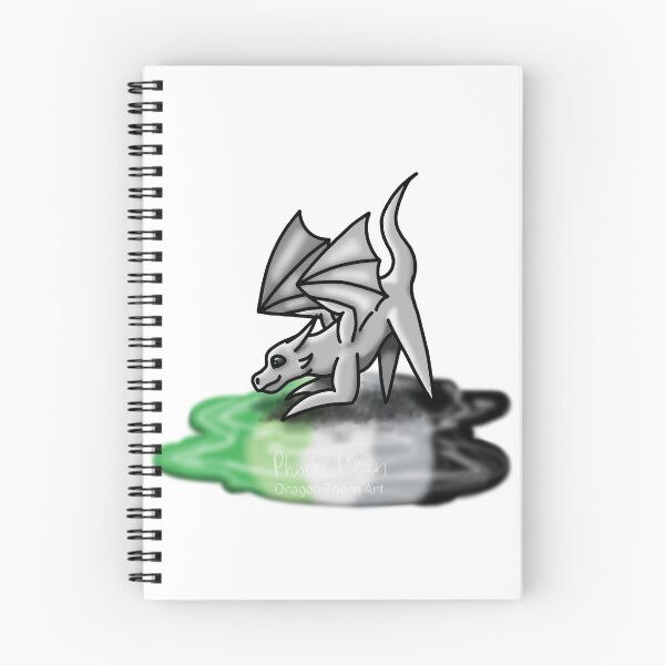 Item preview, White Aromantic Pride Puddle Dragon designed and sold by dragonthorn-art.