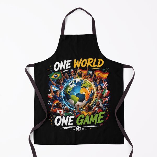Item preview, One World One Game Football Unity Poster | Soccer Fans Around the Globe designed and sold by SkeletonMood.