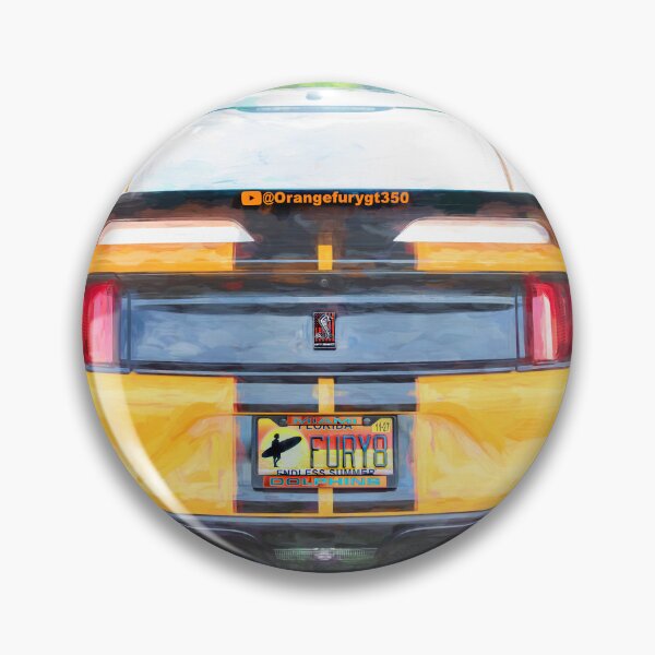 Item preview, 2020 Ford Shelby Mustang GT350 Twister Orange Muscle Car 3/4 Profile Art designed and sold by RichFrancoCars.