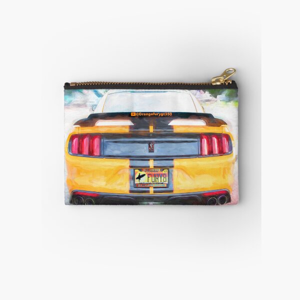 Item preview, 2020 Ford Shelby Mustang GT350 Twister Orange Muscle Car 3/4 Profile Art designed and sold by RichFrancoCars.
