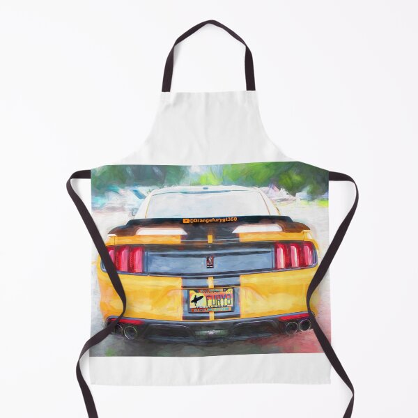 Item preview, 2020 Ford Shelby Mustang GT350 Twister Orange Muscle Car 3/4 Profile Art designed and sold by RichFrancoCars.
