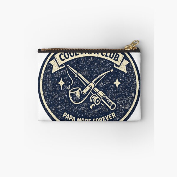 Item preview, Cool Papa Club Papa Mode Forever — Vintage Fishing Rod Pipe Banner Badge Tee designed and sold by VaultInk.