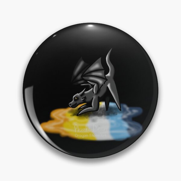 Item preview, Black Aroace Pride Puddle Dragon designed and sold by dragonthorn-art.