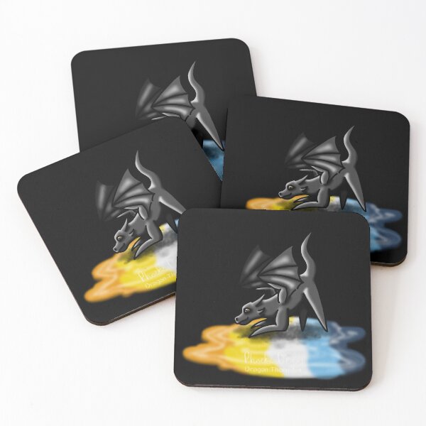 Item preview, Black Aroace Pride Puddle Dragon designed and sold by dragonthorn-art.