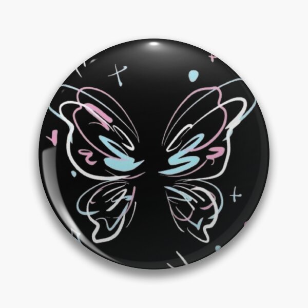 Item preview, SEO Friendly Title  Pastel Butterfly Aesthetic Design | Cute Neon Fantasy Butterfly Art designed and sold by FloraMyst.