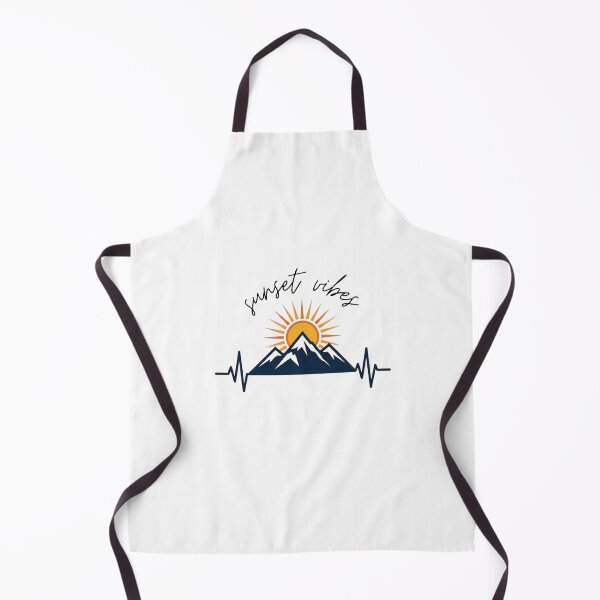 Item preview, Mountain Pulse Sunset Heartbeat Line Art designed and sold by GiggleInkTees.