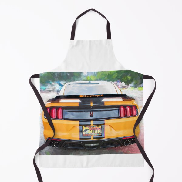 Item preview, 2020 Ford Shelby Mustang GT350 Twister Orange Muscle Car 3/4 Profile Art designed and sold by RichFrancoCars.