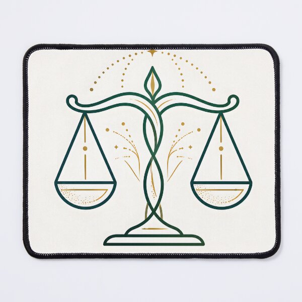 Item preview, Elegant Libra Zodiac Scales Art Balance Design designed and sold by Clavivs.