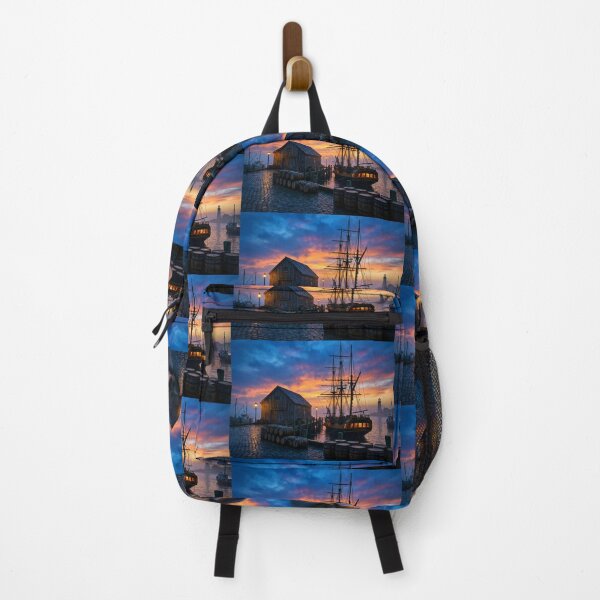 Item preview, Early seaport in the Evening designed and sold by vernonplatt.