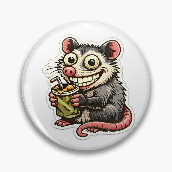 Item preview, Funny Wild Opossum Thanks For The Feedback Work Sticker designed and sold by yanejoy.
