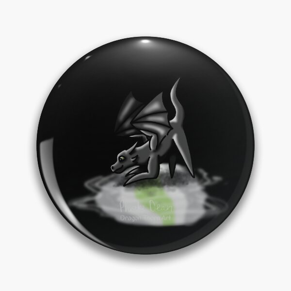 Item preview, Black Agender Pride Puddle Dragon designed and sold by dragonthorn-art.